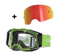 SCHNORR MX Pro Motocross Goggle Anti-Fog Tear-Off Roll-Off + Interchangeable Lens Red