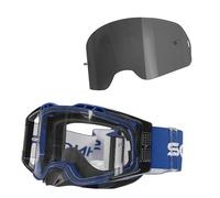 SCHNORR MX Pro Motocross Goggle Anti-Fog Tear-Off Roll-Off + Interchangeable Lens Tinted