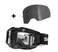 SCHNORR MX Pro Motocross Goggle Anti-Fog Tear-Off Roll-Off + Interchangeable Lens Tinted