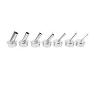 SCHNRR 7Pcs 45 Degree Bent Curved Heat Nozzle 2.5/3/4/6/7/9/12mm Hot Air Nozzles for Quick 861DW Soldering Station