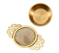 SCHNRR Stainless Steel Tea Strainer with Drip Bowl Easy Clean Loose Leaf Hanging Infuser Filter Kitchen Tool