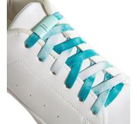 Schnüris® Elastic Shoelaces without Tying Length 100 cm I Shoelaces with Quick Release 6 mm or 7 mm I Magnetic Rubber Shoe Laces I Smartclip Shoelaces for Children and Adults, Turquoise/White Mix