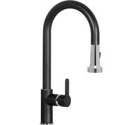 SCHOCK | Aquaalto Mixer with Professional Double Handle Pull-Out Shower, Anthracite Colour, h443