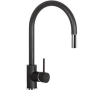 SCHOCK | Aquastar Single Lever Mixer with Pull-Out Shower, Pure Black, h394.5