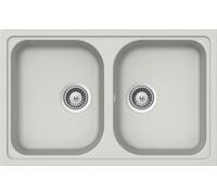 SCHOCK | Lithos 2 Bowl Small Sink, Cristalite® Material, New Alumina, 790 x 500 mm