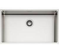 SCHOCK | New Technick N100 XL Kitchen Sink 304 Stainless Steel, 740 x 440 cm, 700 x 400 cm, 1 Bowl Brushed Stainless Steel, Combinable with Mixers, Hobs, Ovens