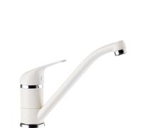 SCHOCK | Omega Single Lever Mixer with Swivel Spout, White, h140