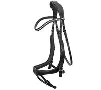 Schockemohle Equitus Beta Anatomical Bridle Black/Silver WB (Full)
