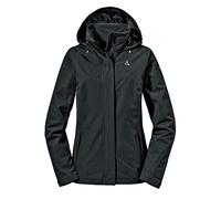 Schöffel Gmund L Women's Jacket, Windproof and Waterproof Rain Jacket, Breathable Outdoor Jacket, Hiking Jacket with Stowable Hood