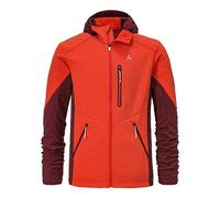 Schöffel Lodron M Men's Fleece Hoodie, poinciana, 48 cm