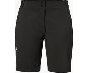 Schöffel Women's Shorts Style Blaustein WMS Lightweight Hiking Trousers with 4-Way Stretch Recycled Material Quick Drying with Casual Fit Black