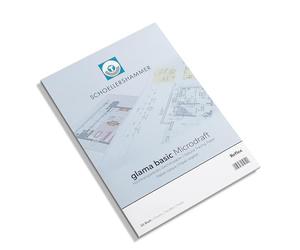 Schoellershammer Glama Microdraft High Transparency A3 Pad of 50 Sheets 80-85gsm Technical Drawing Drawing Sketching with Pencil and Felt Tip Pen