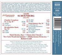 SCHOENBERG: CHAMBER SYMPHONY NO. 2; DIE GLCKLICHE HAND; WIND QUINTET, OP. 26 NE