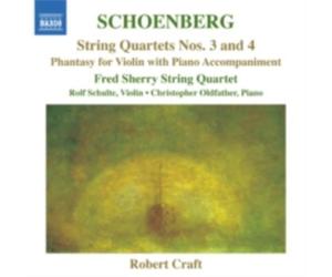 SCHOENBERG/SCHULTE/FRED SHERRY STRING QUARTET: STRING QUARTETS NOS 3 & 4 - CD