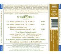 Fred Sherry Quartet:Craft - Schoenberg: String Quartets 3 4
