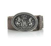 Schöneberger Trachten Couture Max Costume Belt from the Meisterstück Series - High-Quality Belt for Leather Trousers, Various Models and Colours, Hazel brown Bavaria, 90