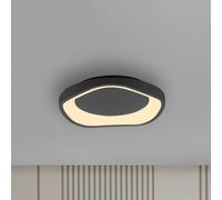 Schöner Wohnen MONTA LED ceiling light, black, Ø 40 cm, metal, Switchdim
