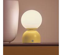 Schöner Wohnen RUDI LED rechargeable table lamp, yellow, height 20 cm, CCT, touch dimming