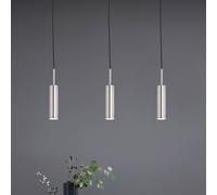 Schöner Wohnen Stina LED pendant light 3-bulb nickel