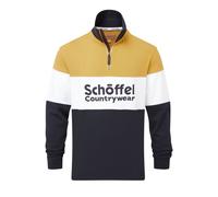 Schoffel Mens Exeter Heritage 1/4 Zip Jumper - Mustard - Size: X Large