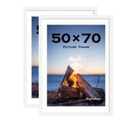 Scholar Tree 2 Pack White 50x70cm Picture Frame, Wall Hanging Photo Frame