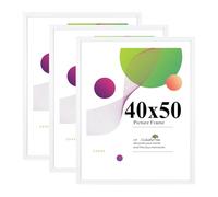 Scholar Tree 40x50cm White Frame, 3 Pack 40x50cm Picture Frame, Wall Hanging, Wooden Photo Frames