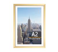 Scholar Tree A2 Picture Frame, 1 Pack A2 Gold Photo Frame, Wall Hanging Picture 42 x 59,4cm,Made from sturdy, Durable materials