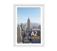 Scholar Tree A2 Picture Frame, 1 Pack A2 White Photo Frame, Wall Hanging Picture 21 x 29.7cm,Made from sturdy, Durable materials