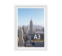 Scholar Tree A3 Picture Frame, 1Pack A3 White Photo Frame, Wall Hanging Picture 29.7 x 42cm,Made from sturdy, Durable materials