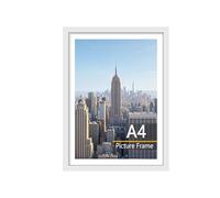 Scholar Tree A4 Picture Frame, 1Pack A4 White Photo Frame, Wall Hanging Picture 21 x 29.7cm,Made from sturdy, Durable materials