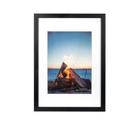 Scholar Tree Black A3 Photo Frames, Wooden Picture Frames A3 with Mount for A4 Frame, Wall Mountable…