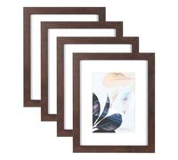 Scholar Tree Walnut 10x8 Photo Frames Set of 4, Wooden Picture Frames for Freestanding and Wall Mountable…