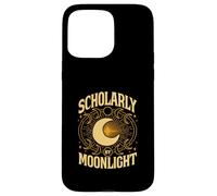 Scholarly By Moonlight - Light Academia Celestial Case for iPhone 15 Pro Max
