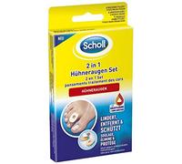 Scholl 2in1 Corn Protection Plasters, Set with 6 6 Corn Plasters and 9 Pressure Protection Foam Pack 1 Pack