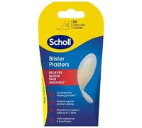 Scholl Blister Plasters – Hydrocolloid Waterproof Heel Plasters, Large – 5 Pack