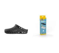 Scholl Clog Evo Black + Scholl PRO Antistatic Insoles with Memory Cushion for Clog Evo - Black/Black