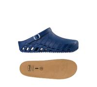 Scholl Clog Evo Blue + Scholl Anatomical and Antistatic Insoles for Clog Evo - Blue/Brown