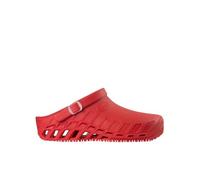 Scholl Clog Evo - Professional Sanitary Clogs for Men or Women, Ultra Light, Comfortable and Breathable, with Non-Slip Sole, Removable Memory Insole and Rotating Strap Rosso