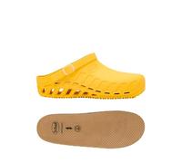 Scholl Clog Evo Yellow + Scholl Anatomical and Antistatic Insoles for Clog Evo - Yellow/Brown