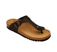 Scholl Evis Black, Unisex Adults' Sandals, Black (Black), 10 UK (44 EU)