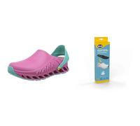 Scholl Evoflex Fuchsia + Scholl PRO Antistatic Insoles with Memory Cushion for Evoflex - Fuchsia/Black