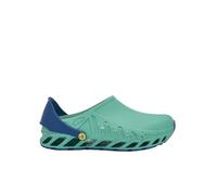 Scholl Unisex Evoflex Clogs, Emerald/Navy Blue, 11 UK