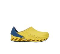 Scholl Unisex's Evoflex Medical Professional Clog,Yellow Navy Blue,11 UK