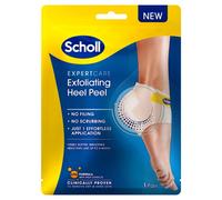 Scholl ExpertCare Exfoliating Heel Peel Foot Mask for Visibly Softer and Smoother Heels, Clinically Proven - 1 Pair
