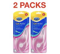 Scholl Gel Activ Everyday Heels Sizes 3 to 7.5 Cushion Soft - 2 Packs