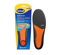 Scholl GelActiv Work Insoles for Men, All Day Comfort at Work, Shock Absorption and Comfort Cushioning with GelWave Technology, UK Size 7-12
