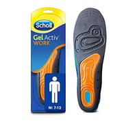 Scholl GelActiv Work Insoles for men. GelActiv shock absorption insoles for working all day, or standing all day, Insoles for work boots or work shoes. UK Shoe Size 7-12, 1 Pair