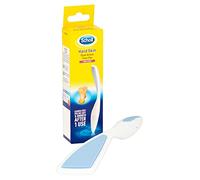 Scholl Hard Skin Foot File - Double Action Footfile for Hard Skin Removal and Rough Skin Smoothing, Soft Grip Extendable Handle for Comfortable Use