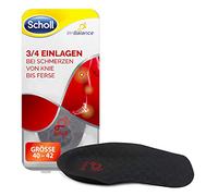 Scholl in-Balance 3/4 Insoles for Knee to Heel Pain 42-45