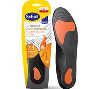 Scholl in-Balance Lower Back Pain Relief Insoles with Dual Layer Shock Absorbing Gel with Flexible Lumbar Support, Size M (UK 8-10), 1 Pair